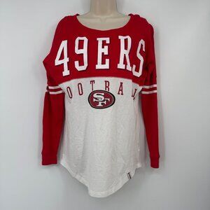 San Francisco 49ers NFL Team Apparel woman’s size small Long Sleeve T-Shirt red